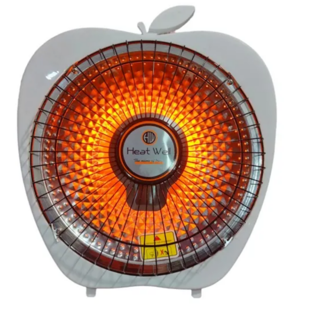 Carbon Halogen Electric Dish Heater Room Heater Apple Shape 300/600 Watts