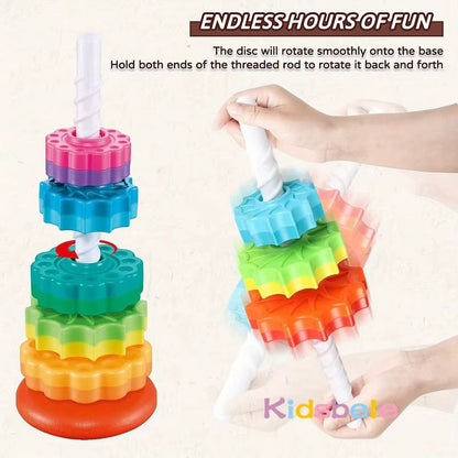Baby Rainbow Spinning Stacking Toy